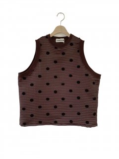 <img class='new_mark_img1' src='https://img.shop-pro.jp/img/new/icons20.gif' style='border:none;display:inline;margin:0px;padding:0px;width:auto;' />UNIONINI  metelasse pullover vest  / brown 6-8y last one! 40%off!
