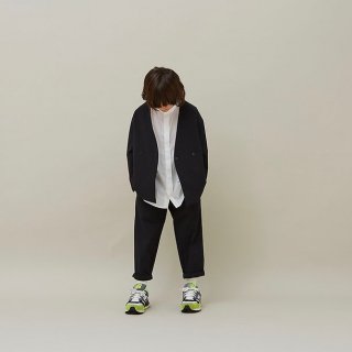 <img class='new_mark_img1' src='https://img.shop-pro.jp/img/new/icons14.gif' style='border:none;display:inline;margin:0px;padding:0px;width:auto;' />MOUN TEN.    double cloth stretch pants  キッズサイズ〜レディースサイズ / black 