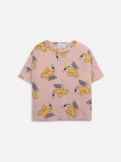 <img class='new_mark_img1' src='https://img.shop-pro.jp/img/new/icons14.gif' style='border:none;display:inline;margin:0px;padding:0px;width:auto;' />BOBO CHOSES   KIDS   Sniffy Dog all over short sleeve T-shirt  8-9y  last one!