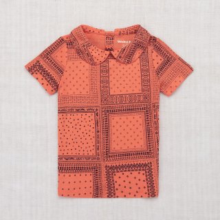 <img class='new_mark_img1' src='https://img.shop-pro.jp/img/new/icons14.gif' style='border:none;display:inline;margin:0px;padding:0px;width:auto;' />MISHA&PUFF   Peter Pan Collar tee - Melon patchwork bandana  9-10y last one!