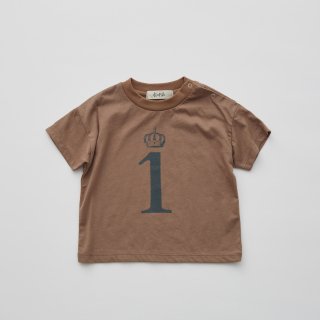 <img class='new_mark_img1' src='https://img.shop-pro.jp/img/new/icons55.gif' style='border:none;display:inline;margin:0px;padding:0px;width:auto;' />eLfin Folk  Number Tee for Birthday top  /  brown  6y 7y
