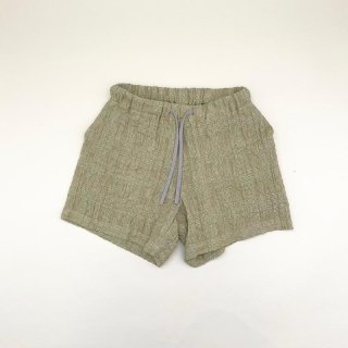 <img class='new_mark_img1' src='https://img.shop-pro.jp/img/new/icons14.gif' style='border:none;display:inline;margin:0px;padding:0px;width:auto;' />MOUN TEN.  linen check shorts / sage green 140cm last one!