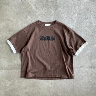 <img class='new_mark_img1' src='https://img.shop-pro.jp/img/new/icons20.gif' style='border:none;display:inline;margin:0px;padding:0px;width:auto;' />SWOON  ロゴTシャツ / Brown30%off  L last one!