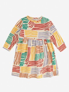 <img class='new_mark_img1' src='https://img.shop-pro.jp/img/new/icons14.gif' style='border:none;display:inline;margin:0px;padding:0px;width:auto;' />BOBO CHOSES   Crazy Lines all over dress  2-3y last one!