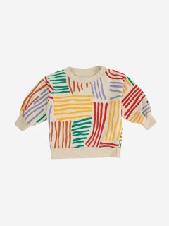 <img class='new_mark_img1' src='https://img.shop-pro.jp/img/new/icons14.gif' style='border:none;display:inline;margin:0px;padding:0px;width:auto;' />BOBO CHOSES   BABY. Crazy Lines all over sweatshirt