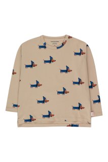 <img class='new_mark_img1' src='https://img.shop-pro.jp/img/new/icons14.gif' style='border:none;display:inline;margin:0px;padding:0px;width:auto;' />TINYCOTTONS.  DOGS TEE / taupe/indigo 8y last one!