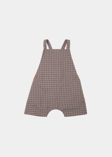 <img class='new_mark_img1' src='https://img.shop-pro.jp/img/new/icons20.gif' style='border:none;display:inline;margin:0px;padding:0px;width:auto;' />CARAMEL  CORREA BABY ROMPER  /  brown&blue check 18m  last one! 40%off