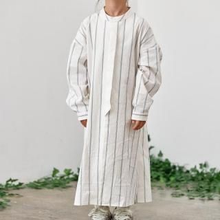 <img class='new_mark_img1' src='https://img.shop-pro.jp/img/new/icons20.gif' style='border:none;display:inline;margin:0px;padding:0px;width:auto;' />MOUN TEN.    organic stripe dress/ ecru  30%off