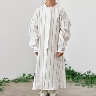 <img class='new_mark_img1' src='https://img.shop-pro.jp/img/new/icons14.gif' style='border:none;display:inline;margin:0px;padding:0px;width:auto;' />MOUN TEN.    organic stripe dress/ ecru 