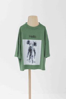 <img class='new_mark_img1' src='https://img.shop-pro.jp/img/new/icons20.gif' style='border:none;display:inline;margin:0px;padding:0px;width:auto;' />folk made  peacedye flame T-shirt  / green    M last one! 30%off