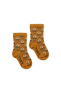 <img class='new_mark_img1' src='https://img.shop-pro.jp/img/new/icons20.gif' style='border:none;display:inline;margin:0px;padding:0px;width:auto;' />TINYCOTTONS   Flowers medium socks / mustard  30%off  10y last one!