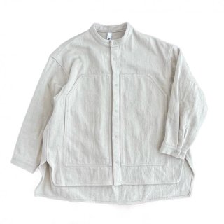 <img class='new_mark_img1' src='https://img.shop-pro.jp/img/new/icons14.gif' style='border:none;display:inline;margin:0px;padding:0px;width:auto;' />　MOUN TEN.  organic cotton pocket shirt / sand  125cm last one!