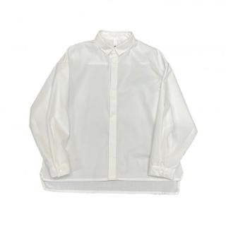 <img class='new_mark_img1' src='https://img.shop-pro.jp/img/new/icons14.gif' style='border:none;display:inline;margin:0px;padding:0px;width:auto;' />MOUN TEN.   stretch typewriter wide shirt / white