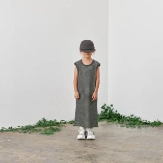 <img class='new_mark_img1' src='https://img.shop-pro.jp/img/new/icons14.gif' style='border:none;display:inline;margin:0px;padding:0px;width:auto;' />MOUN TEN.    bicolor waffle dress. / charcoal x lime	110cm last one!