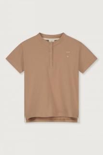 GRAY LABEL  Baby S/S Henley Tee / Biscuit  12-18m last one!