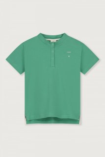 GRAY LABEL  Baby S/S Henley Tee / Bright Green  12-18m last one!