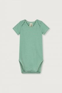 GRAY LABEL  Baby Onesie/ Bright Green - Cream