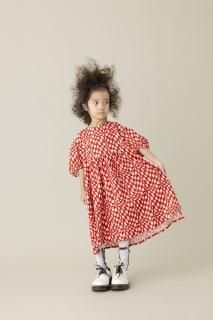 <img class='new_mark_img1' src='https://img.shop-pro.jp/img/new/icons20.gif' style='border:none;display:inline;margin:0px;padding:0px;width:auto;' />folkmade  cotton linen playing card dress / smoke pink & red  40%off
