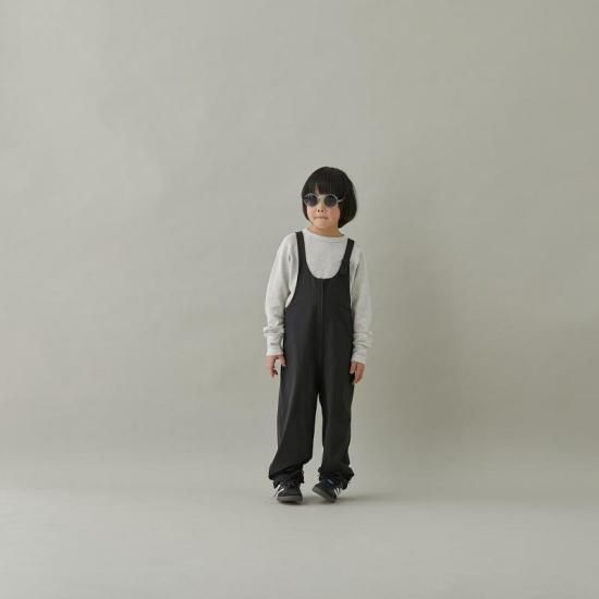 MOUN TEN. stretch rip salopette (Re-nylon) / black