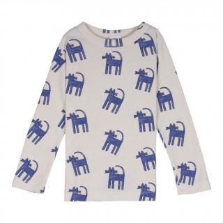 Wynken  Emi Fitted Tee - Cobalt Blue Cats 30%off!
