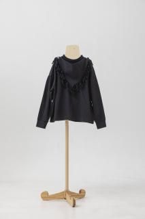 <img class='new_mark_img1' src='https://img.shop-pro.jp/img/new/icons20.gif' style='border:none;display:inline;margin:0px;padding:0px;width:auto;' />folkmade  fringe T-shirts  / black  S/M/L 30%off!
