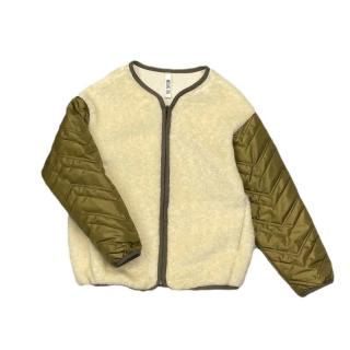 MOUN TEN ボアアウター 110cm MOUN TEN. quilt x boa blouson / ecru