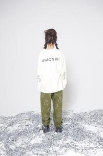 <img class='new_mark_img1' src='https://img.shop-pro.jp/img/new/icons14.gif' style='border:none;display:inline;margin:0px;padding:0px;width:auto;' />UNIONINI    logo long sleeved tee / yellow  2-4y last one!