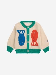 <img class='new_mark_img1' src='https://img.shop-pro.jp/img/new/icons14.gif' style='border:none;display:inline;margin:0px;padding:0px;width:auto;' />BOBO CHOSES  Lucky Fish cardigan