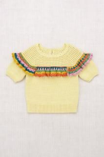 <img class='new_mark_img1' src='https://img.shop-pro.jp/img/new/icons14.gif' style='border:none;display:inline;margin:0px;padding:0px;width:auto;' /> MISHA&PUFF  Crochet Joya Top / Vintage Yellow
