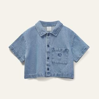 <img class='new_mark_img1' src='https://img.shop-pro.jp/img/new/icons14.gif' style='border:none;display:inline;margin:0px;padding:0px;width:auto;' />Wynken  Crop Day Shirt / Mid Bleach Wash
10y last one!