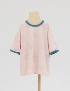 <img class='new_mark_img1' src='https://img.shop-pro.jp/img/new/icons14.gif' style='border:none;display:inline;margin:0px;padding:0px;width:auto;' />folkmade  heart song jersey T-shirts  / pinklime green
