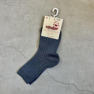 <img class='new_mark_img1' src='https://img.shop-pro.jp/img/new/icons14.gif' style='border:none;display:inline;margin:0px;padding:0px;width:auto;' />CONDOR  rib short socks / zinc 252