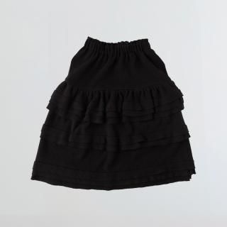 <img class='new_mark_img1' src='https://img.shop-pro.jp/img/new/icons14.gif' style='border:none;display:inline;margin:0px;padding:0px;width:auto;' />folkmade   Village ruffle long skirt / black  LL(140-155cm) last one!