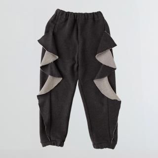 <img class='new_mark_img1' src='https://img.shop-pro.jp/img/new/icons14.gif' style='border:none;display:inline;margin:0px;padding:0px;width:auto;' />folkmade   Frill Pants / charcoal gray