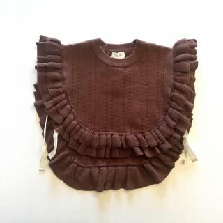 <img class='new_mark_img1' src='https://img.shop-pro.jp/img/new/icons14.gif' style='border:none;display:inline;margin:0px;padding:0px;width:auto;' />suess   Frilled Bib Vest / brown