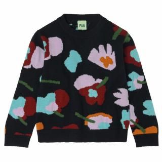<img class='new_mark_img1' src='https://img.shop-pro.jp/img/new/icons14.gif' style='border:none;display:inline;margin:0px;padding:0px;width:auto;' />FUB   Jaquard Sweater / DARK NAVY