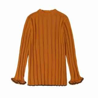 <img class='new_mark_img1' src='https://img.shop-pro.jp/img/new/icons14.gif' style='border:none;display:inline;margin:0px;padding:0px;width:auto;' />FUB   HIGH NECK BLOUSE  / BURNT AMBER