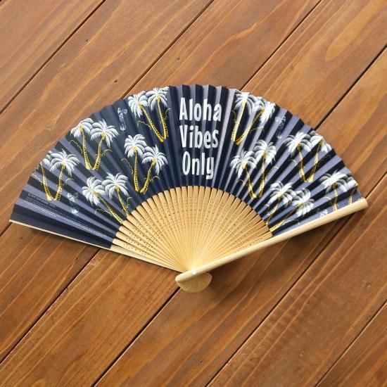 ALOHA VIBES ONLY 扇子 - CACTUS CLUBは、アメリカンカルチャーを