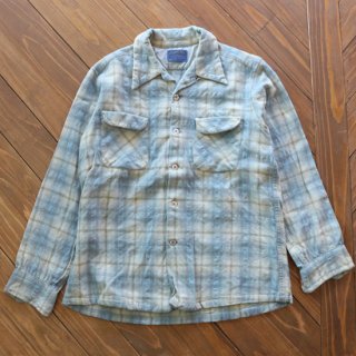 70s PENDLETON BOX WOOL SHIRT