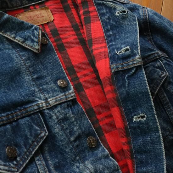 Vintage 80s Harley Davidson Biker Blues Jean Denim Jacket
