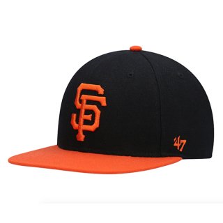 San Francisco Giants '47 Black Sure Shot Snapback Hat