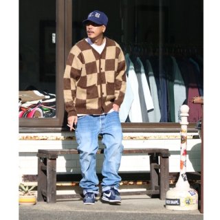 CHECKER MOHAIR CARDIGAN<img class='new_mark_img2' src='https://img.shop-pro.jp/img/new/icons5.gif' style='border:none;display:inline;margin:0px;padding:0px;width:auto;' />