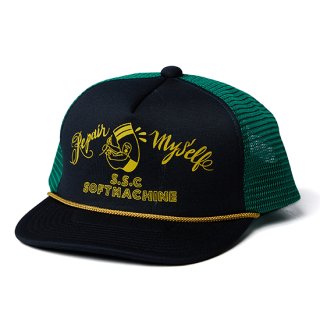 SOFTMACHINE × SURFSKATECAMP REPAIR MYSELF CAP<img class='new_mark_img2' src='https://img.shop-pro.jp/img/new/icons5.gif' style='border:none;display:inline;margin:0px;padding:0px;width:auto;' />