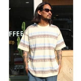 JACQUARD BORDER TEE<img class='new_mark_img2' src='https://img.shop-pro.jp/img/new/icons5.gif' style='border:none;display:inline;margin:0px;padding:0px;width:auto;' />