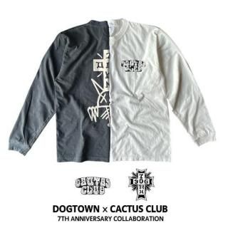 DOG TOWNxCACTUS CLUB LOGO LS TEE<img class='new_mark_img2' src='https://img.shop-pro.jp/img/new/icons5.gif' style='border:none;display:inline;margin:0px;padding:0px;width:auto;' />