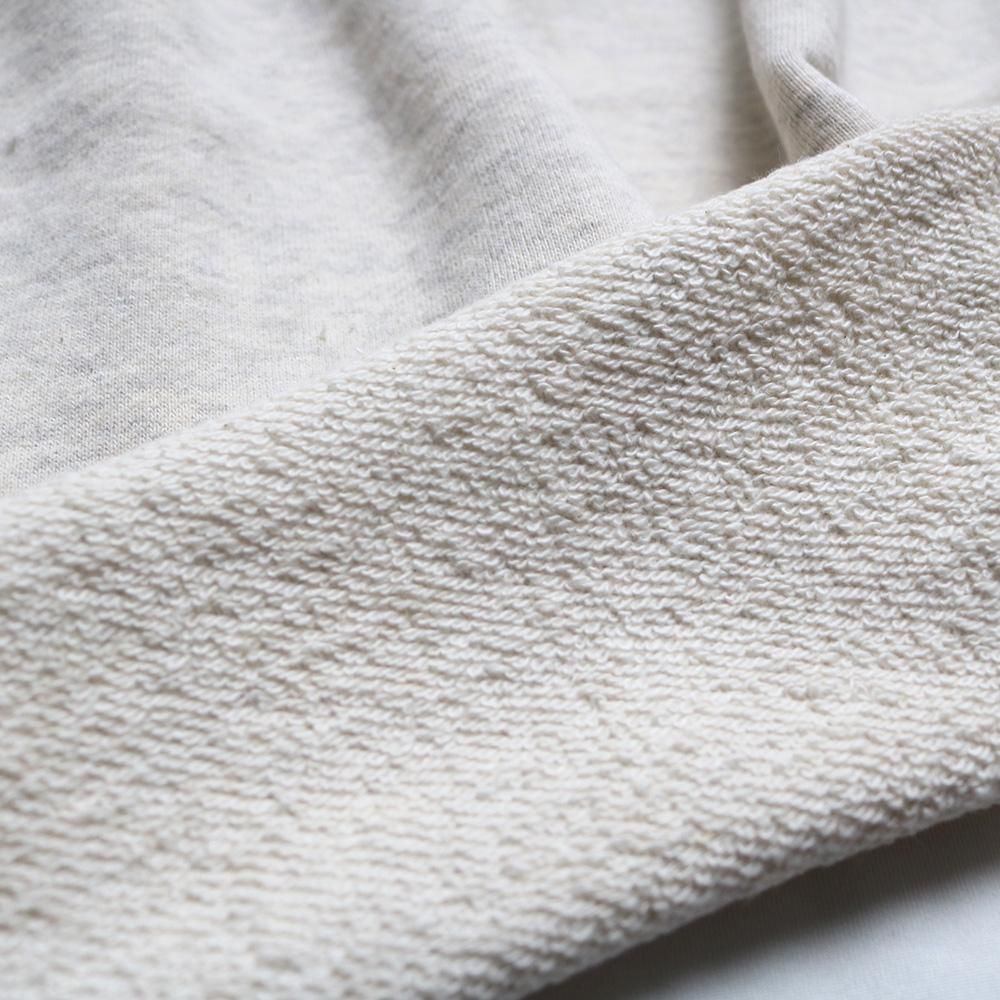 パン柄　裏毛ニット 30/8吊り裏毛風無地ニット | 高品質ニット生地 - オリジナル