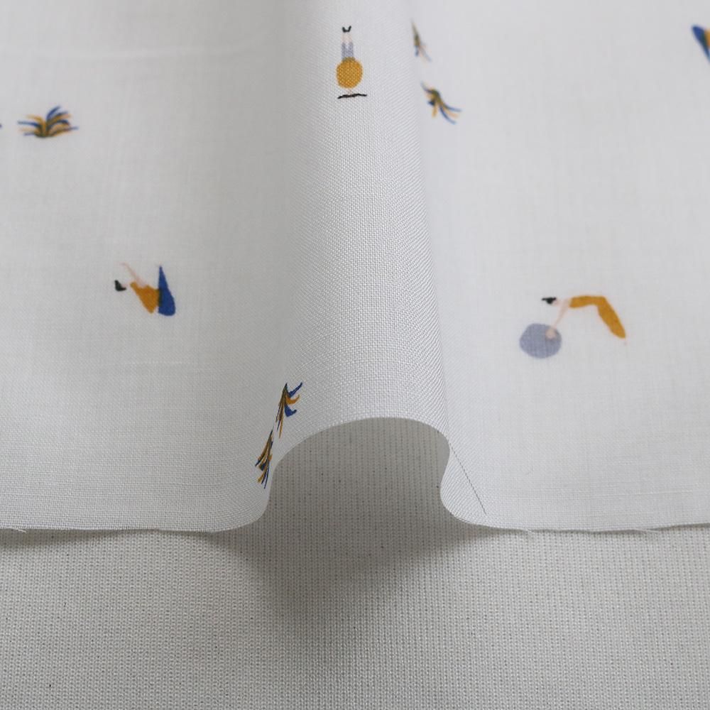 オリジナル　プリント、刺繍 セール】【84】「休日少女」 和柄デザイン 刺繍ミックス バック
