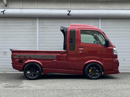 軽トラック軽トラ　泥除け　デコトラ　ハイゼット　ジャンボ　DA16T 鏡面赤 ダイハツ ☆Kei Zone 軽トラ ハイゼットジャンボ S500P 慶虎 Mud