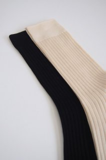「SILK-Rib socks」<br>KURI BOTELLA