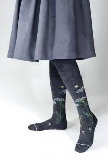 wild carrot tights dark gray<br>KURI BOTELLA